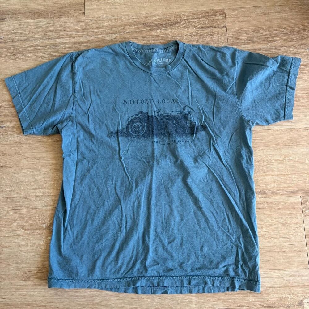 Unbranded Men's Green and Blue T-shirt